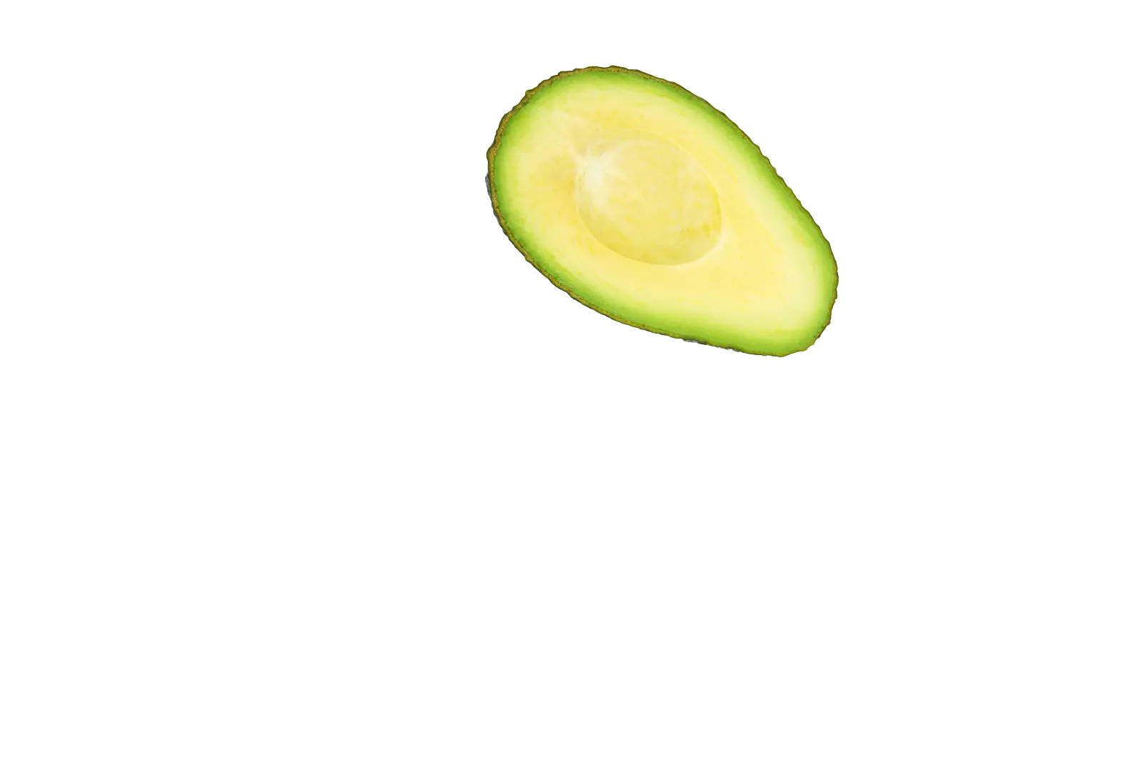 half an avocado