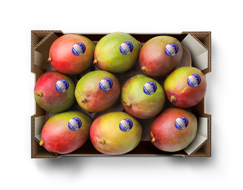 Mission mangos in a carton