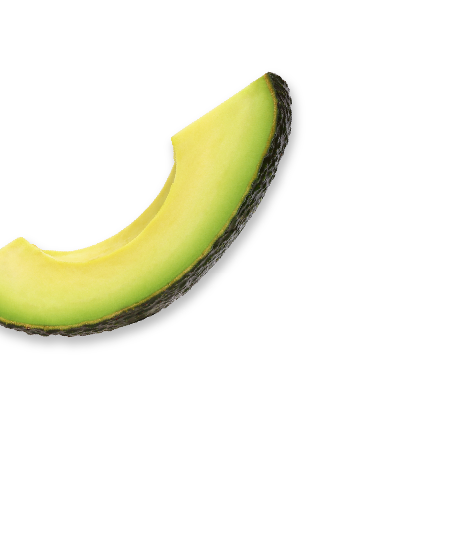 avocado slice upright