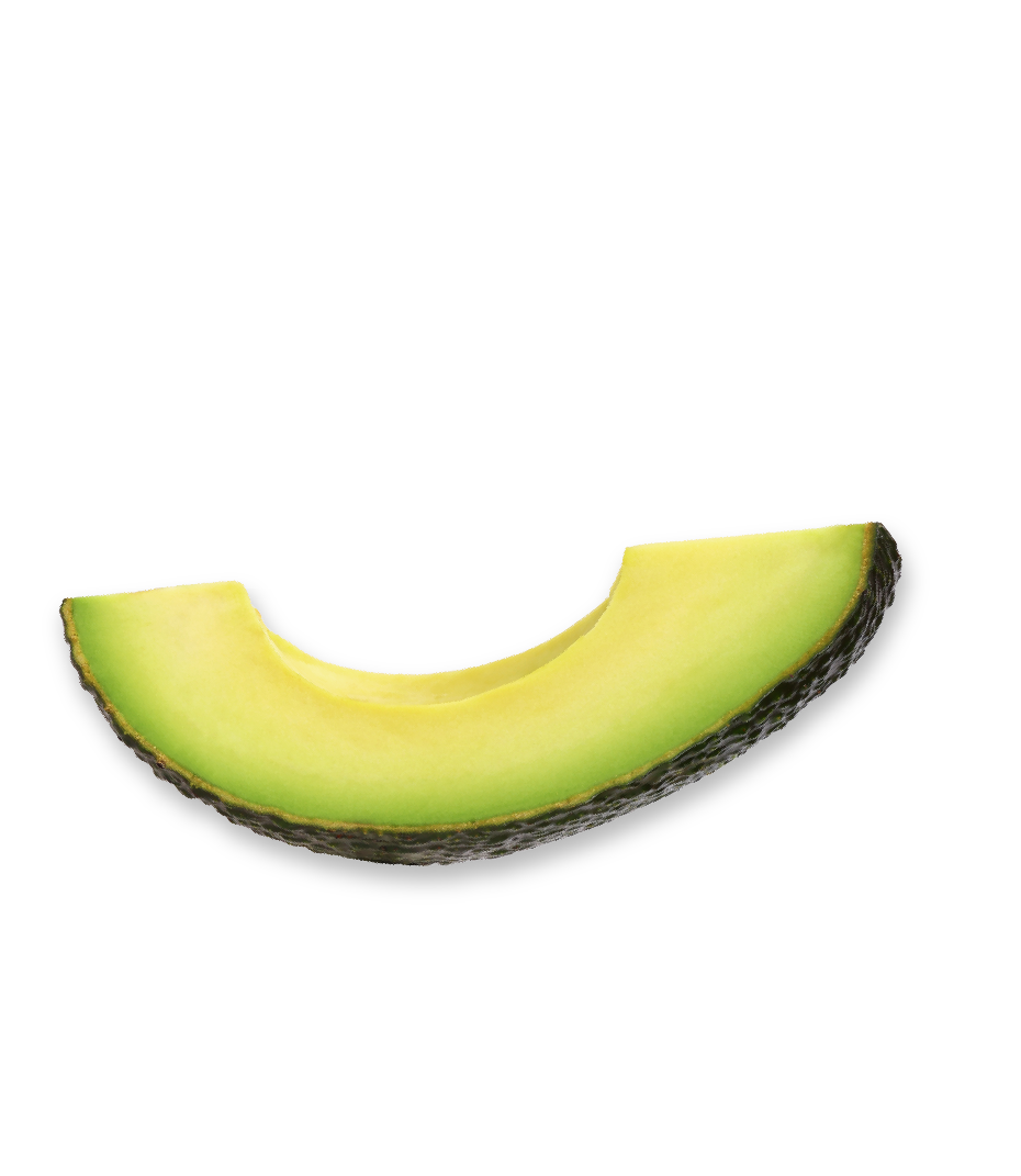 avocado slice sideways