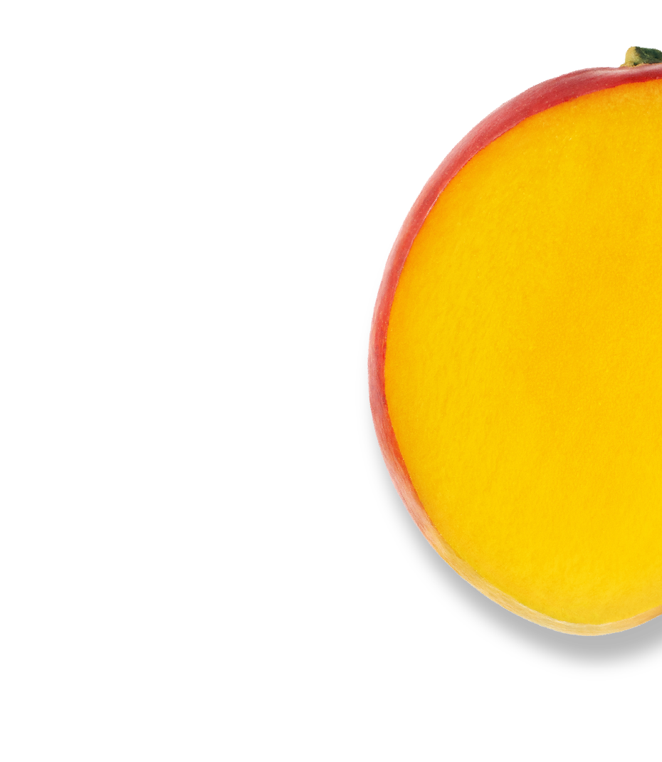 mango cut in half