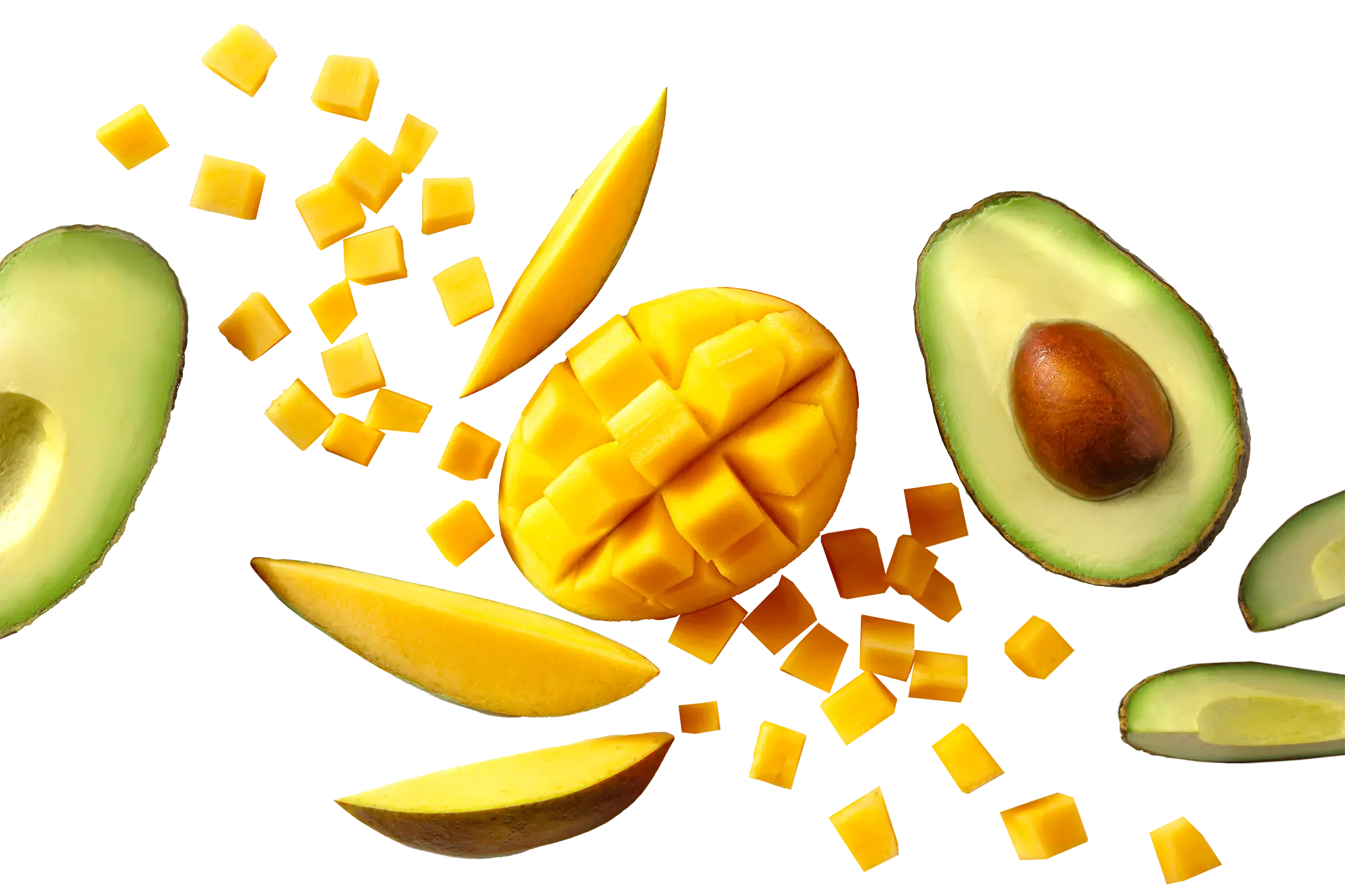Mangos Avocados Slices Dices