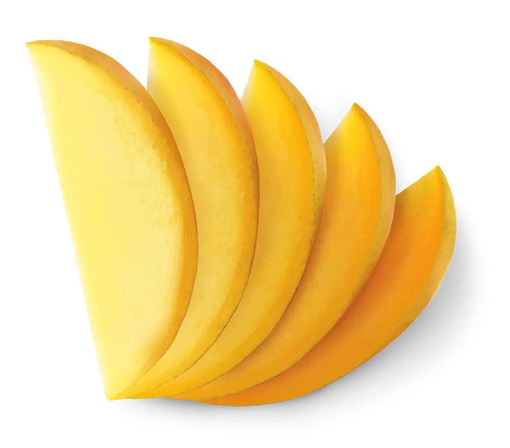 5 mango slices