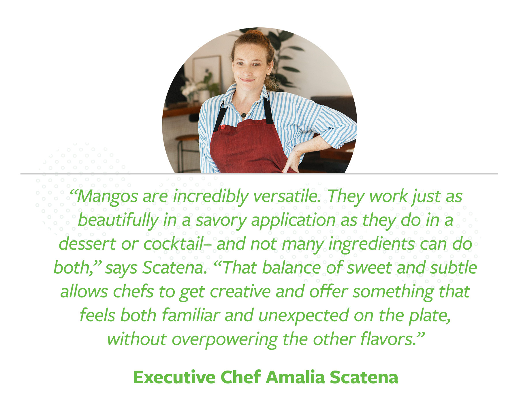 Quote from Chef Amelia