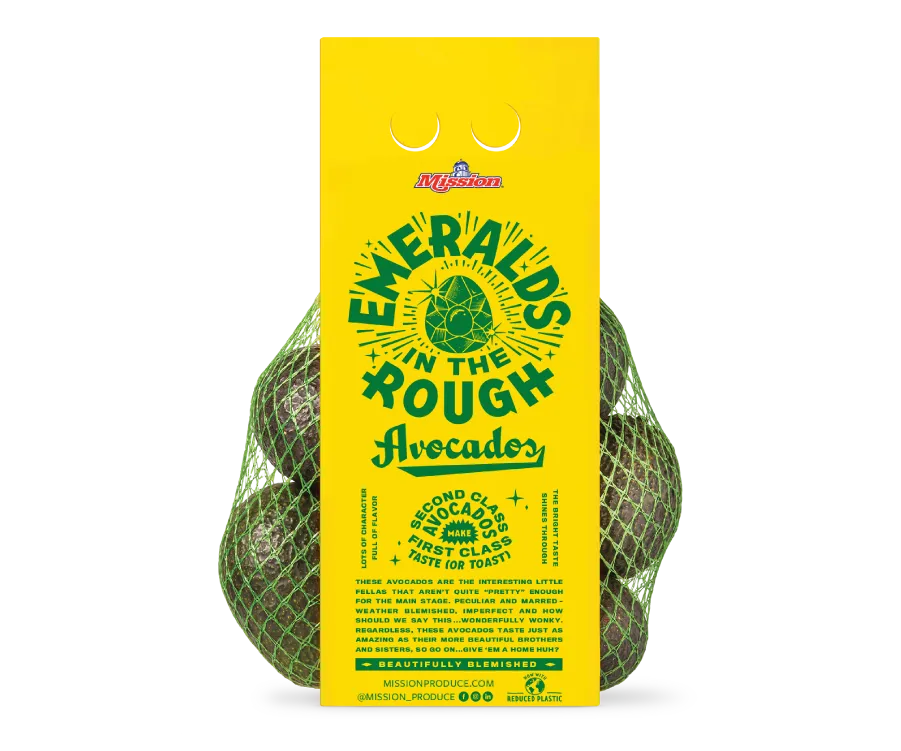 Photo of Mission Emeralds in the Rough avocado bag