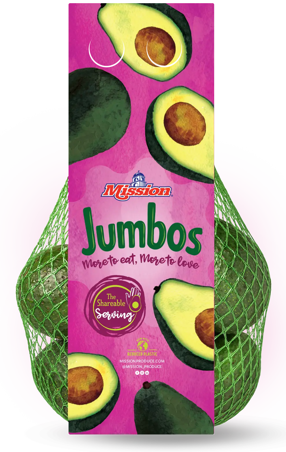 Mission Jumbos avocados packaging
