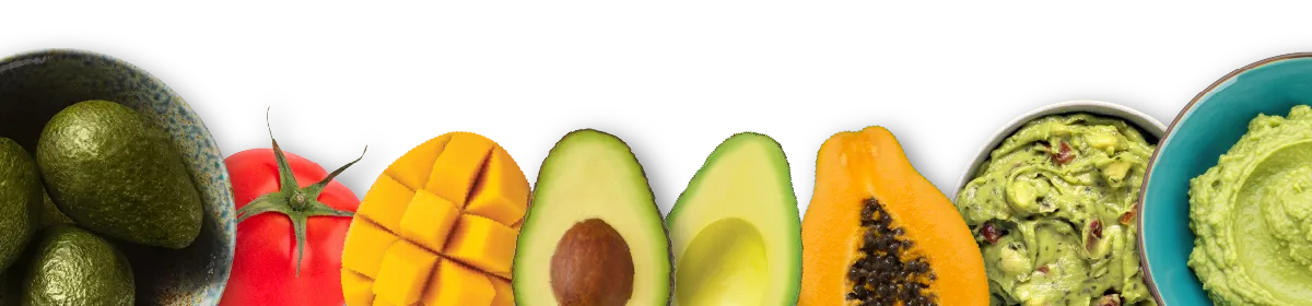 avocados, tomatoes and mangos