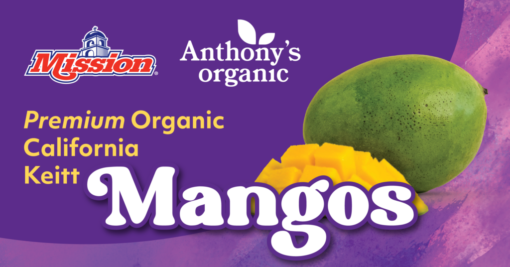 Mission Produce® Partners with Anthony Vineyards to Market Premium Organic California Keitt Mangos