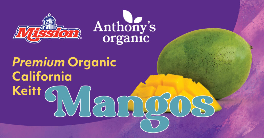 Mission Produce® Partners with Anthony Vineyards to Market Premium Organic California Keitt Mangos